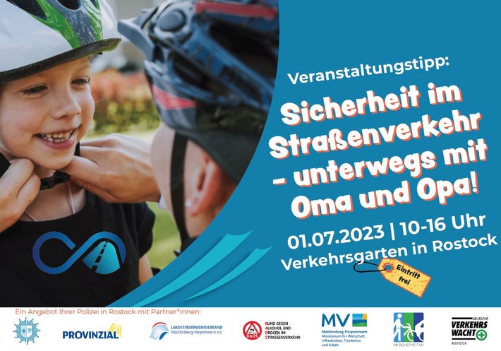 POL-HRO: &quot;Unterwegs mit Oma und Opa&quot; - Verkehrssicherheitstag am 01. Juli 2023 im Barnstorfer Wald