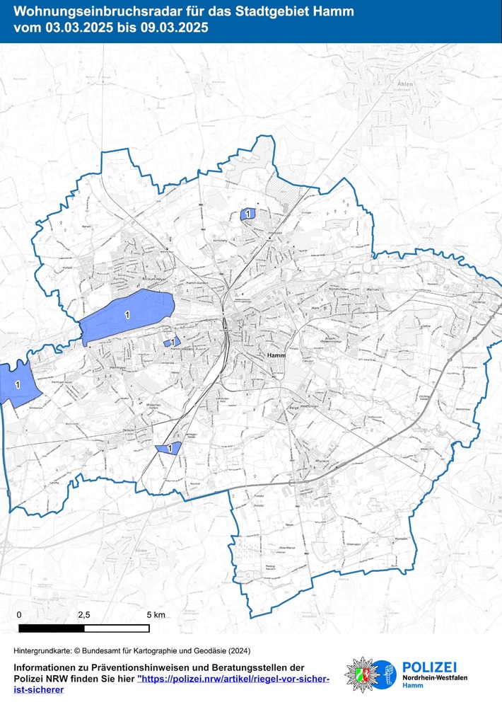 POL-HAM: Wohnungseinbruchsradar Hamm für die Woche vom 3. März bis 9. März