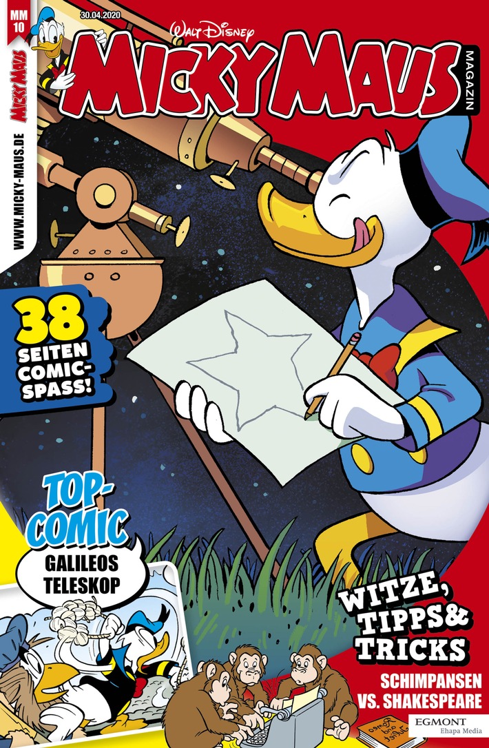 Donald Duck auf Wissensreise bei Newton und Galilei