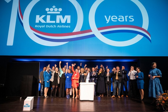 Medieninformation: KLM feierte in Zürich - grosse Party zum 100. Geburtstag