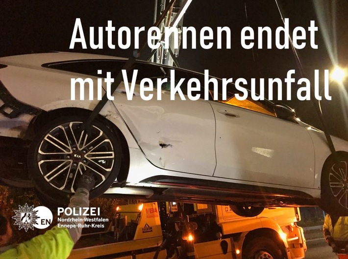 POL-EN: Breckerfeld- Autorennen endet mit Verkehrsunfall