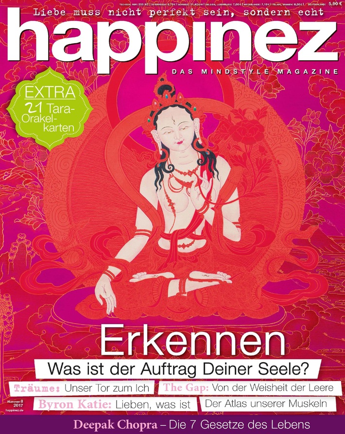 Byron Katie exklusiv in Happinez: &quot;Glück ist nur in uns zu finden.&quot;