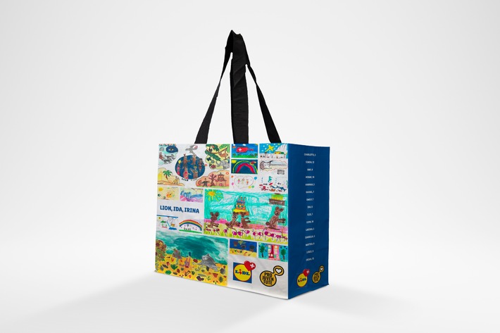 Lidl Suisse confie aux enfants la création des sacs à provision / Concours de dessin avec Pro Juventute