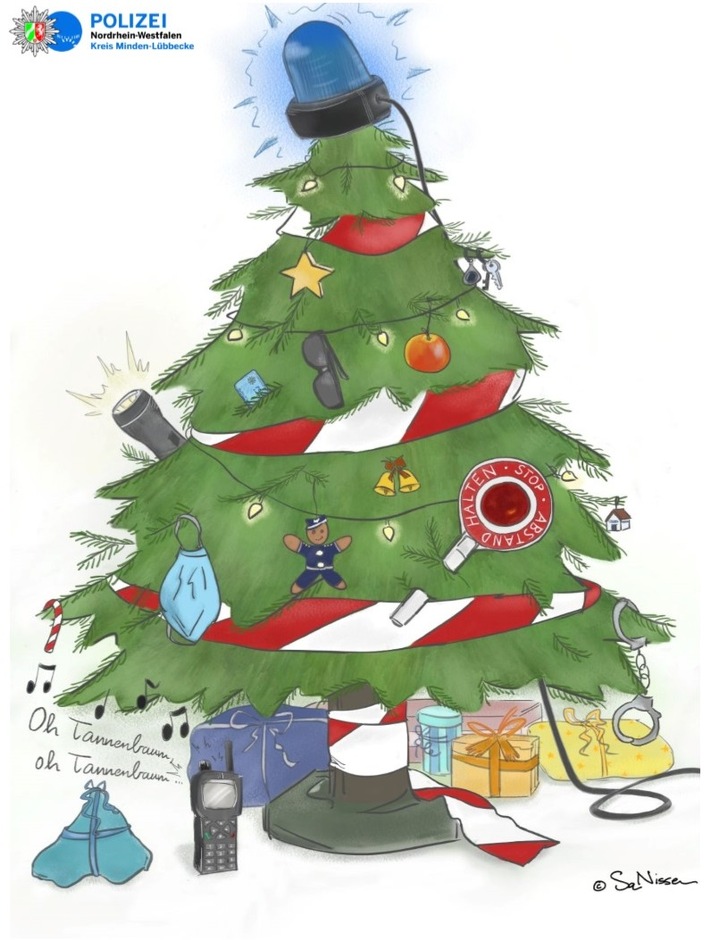 POL-MI: Adventskalender: Polizei bittet Kinder um Zusendung gemalter Weihnachtsbilder