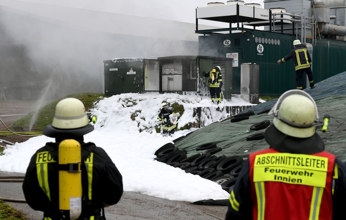 FW-RD: Trafo an Biogasanlage explodiert