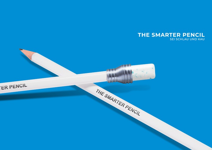 Neuer Lifehack für die Konzentration: The Smarter Pencil / Sei schlau und kau! Kaugummi und Stift erstmals vereint