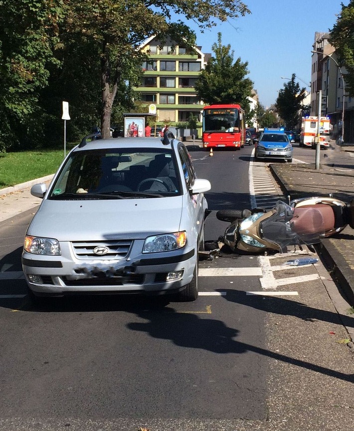 POL-PPKO: Motorradfahrer bei Unfall schwer verletzt