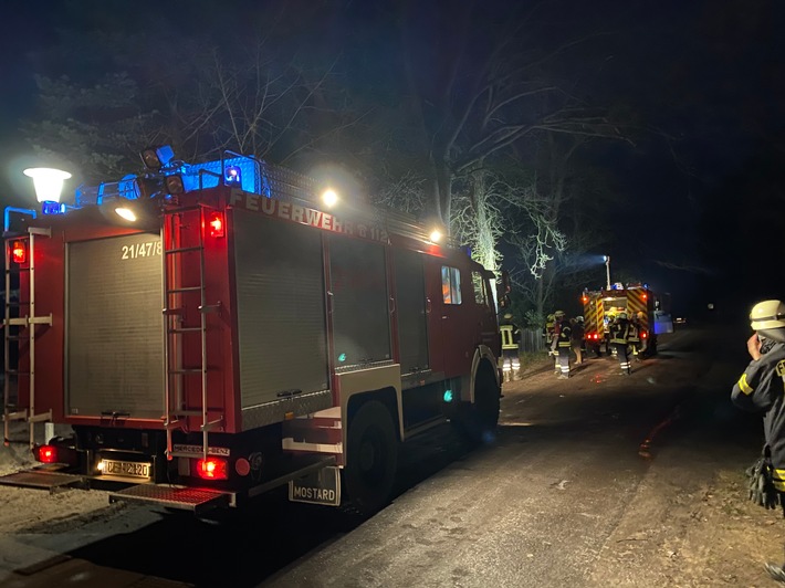 FW Flotwedel: Löschzug Wienhausen rückt zu Schornsteinbrand aus