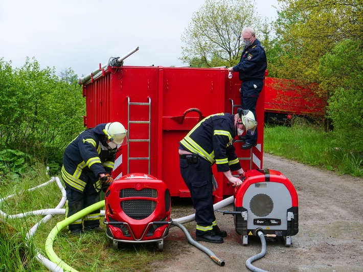 FW-PB: Stresstest für die Löschwasserversorgung im Eggegebirge