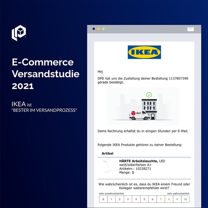parcelLab E-Commerce Versandstudie 2021 / Lernen von den Besten: Was Online-Händler von MediaMarkt, s.Oliver, Ikea, Flaconi und H&amp;M in Sachen Versandservices lernen können