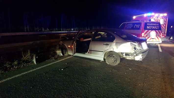 POL-HI: Verkehrsunfall auf der Bundesstraße 6 endet glimpflich