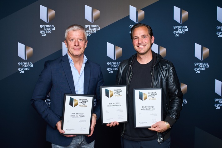 B&B HOTELS gewinnt dreifach beim German Brand Award 2026