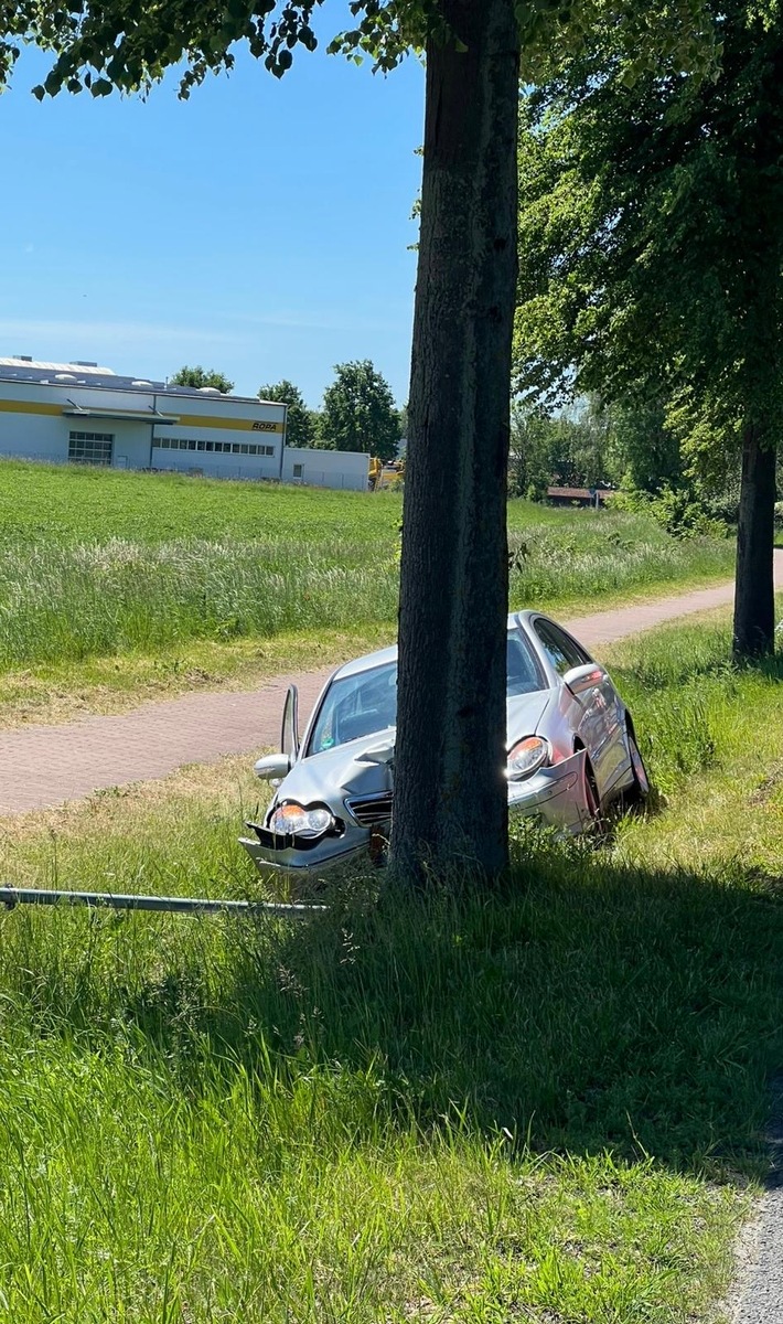 POL-HI: Baumunfall fordert zwei Leichtverletzte