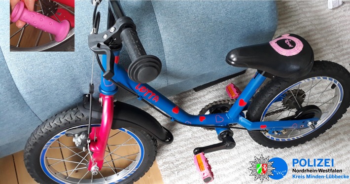 POL-MI: Ein Tag nach Geburtstag: Kleinem Mädchen (3) wird geschenktes Rad gestohlen