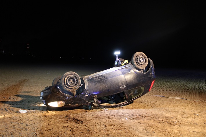 POL-DN: Schwer verletzt nach Alleinunfall