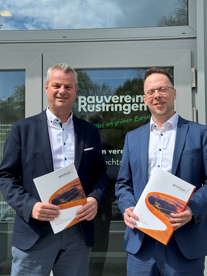 Digitale Zukunftssicherheit für die Wilhelmshavener Wohnungswirtschaft: Glasfaser Nordwest geht Partnerschaft mit Bauverein Rüstringen ein