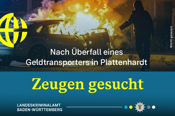 LKA-BW: Gemeinsame Pressemitteilung der Staatsanwaltschaft Stuttgart, des LKA und des PP Reutlingen - Raubüberfall auf Werttransport: Zeugenaufruf zu einer aufgebrochenen Scheune in Filderstadt
