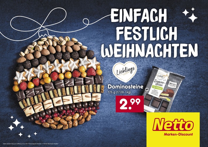 Kampagne: Weihnachten mit Netto: Stilvoll feiern, clever einkaufen