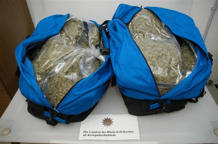 POL-REK: Zehn Kilogramm Marihuana sichergestellt