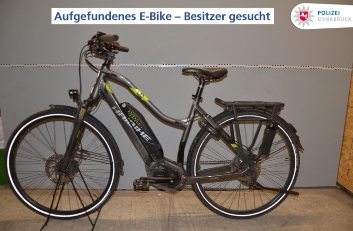 POL-OS: Osnabrück - Polizei sucht Besitzer eines E-Bikes
