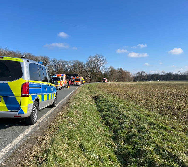 POL-COE: Dülmen, Buldern, schwerer Unfall aus Rennradgruppe heraus