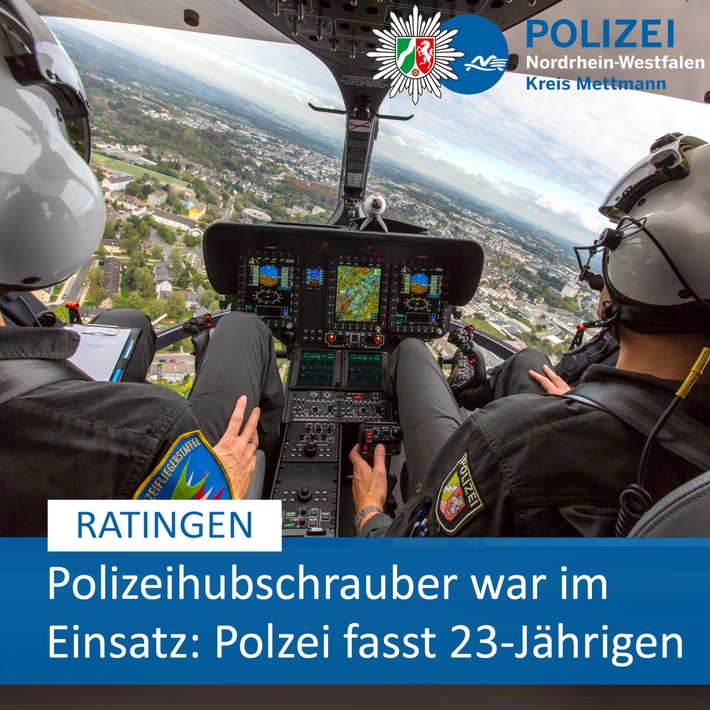 POL-ME: Mit geklauten Kennzeichen vor der Polizei geflüchtet: 23-Jähriger festgenommen - Ratingen - 2310079