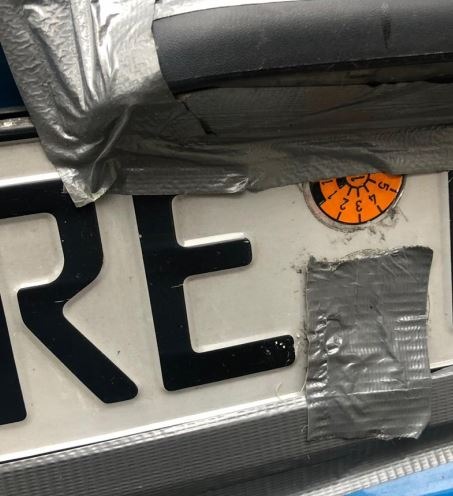 POL-RE: Recklinghausen: Kreatives Nummernschild - Anzeige