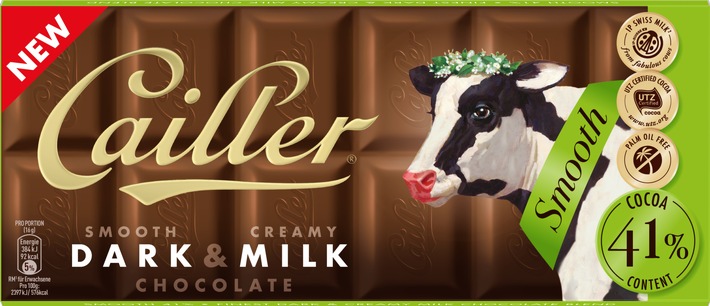Cailler Dark&Milk, une subtile alliance entre chocolat noir et chocolat au lait