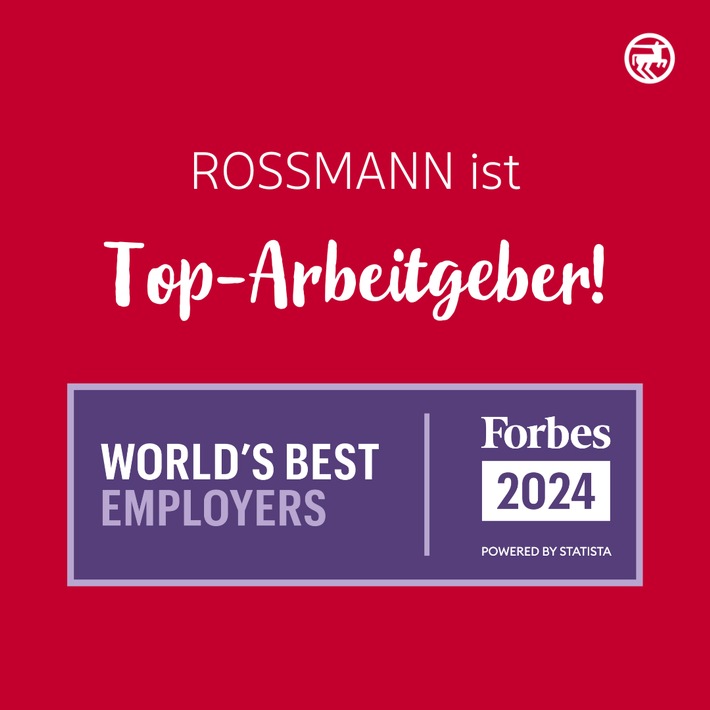 ROSSMANN erneut von Forbes als Top-Arbeitgeber ausgezeichnet