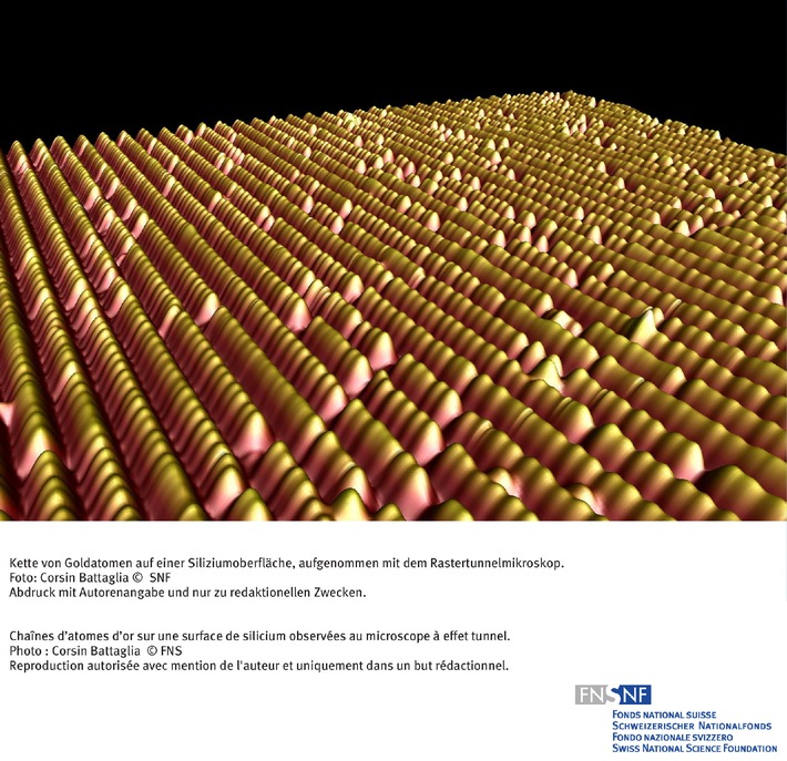 SNF: Bild des Monats Mai 2007: Die Grundlagenforschung dringt weiter in die Welt der Nanostrukturen ein