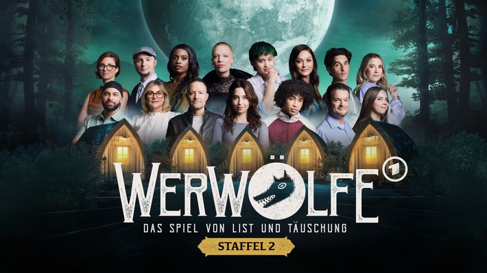 Wer täuscht sich zum Sieg? Die 15 Spielenden der zweiten Staffel der ARD Reality-Show "Werwölfe"