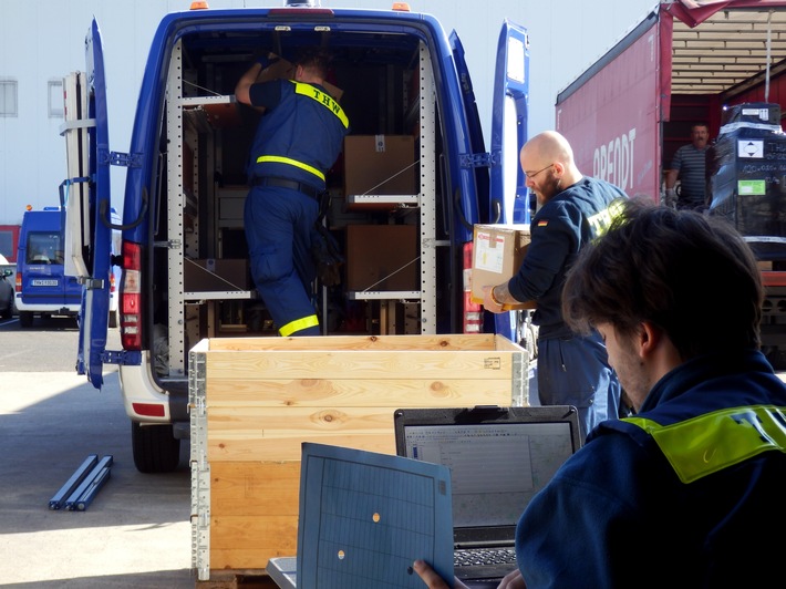 THW unterstützt Berlin bei Verteilung von Schutzausstattung