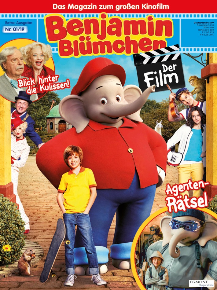 Egmont veröffentlicht das offizielle Magazin zum Benjamin-Blümchen-Kinofilm