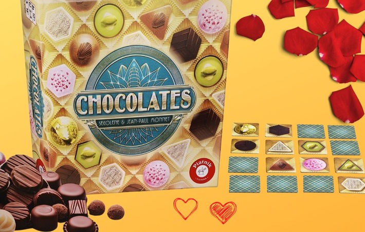 Chocolates: Spielerische Verführung zum Valentinstag - Eine bittersüße Zockerei von Piatnik