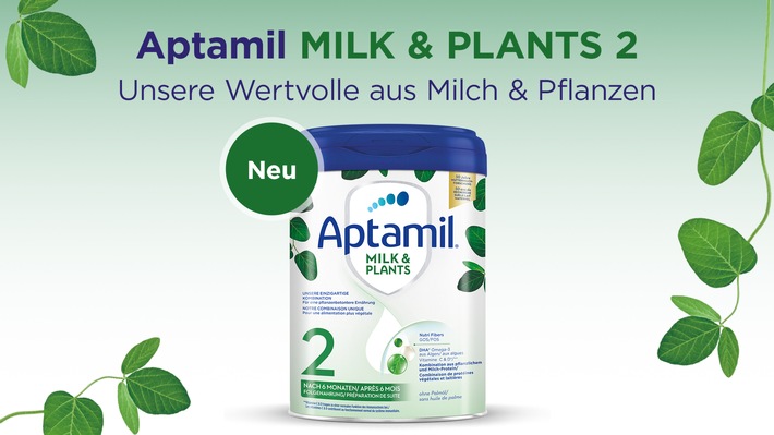 Das Beste aus zwei Welten: "Aptamil Milk & Plants Folgenahrung"
