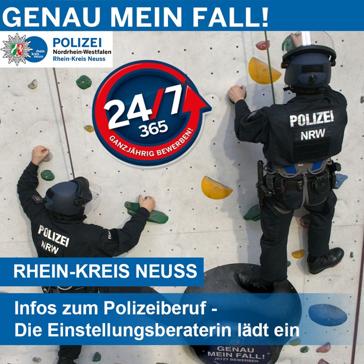 POL-NE: Polizist/in? Genau mein Fall! - Ausbildungsmesse "Beruf Konkret" - Wir sind dabei!