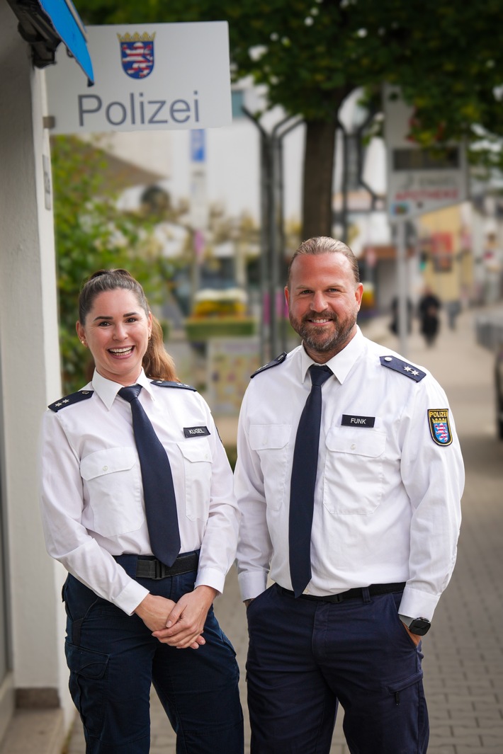 POL-DA: Weiterstadt: Beratung direkt und persönlich - Jessica Kugel und Matthias Funk stellen sich als Schutzleute vor Ort vor