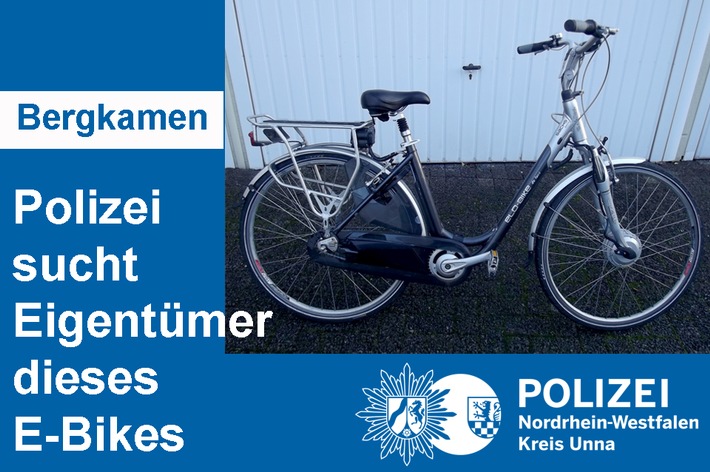 POL-UN: Bergkamen - Rünthe - Polizei sucht Eigentümer eines E-Bikes