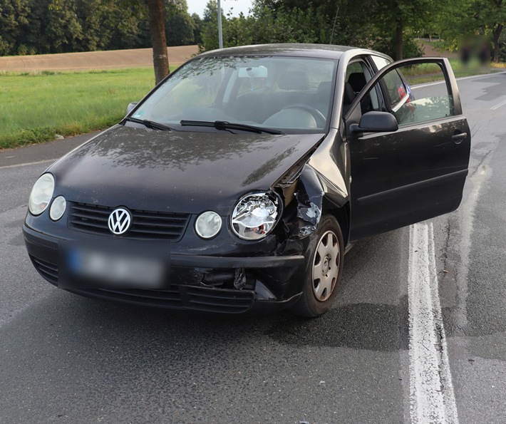 POL-HF: Verkehrsunfall beim Abbiegen - 47-Jährige leicht verletzt