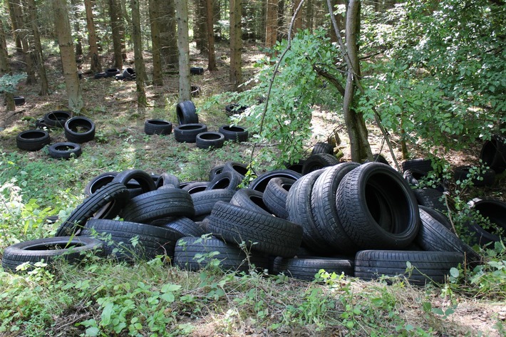 POL-PDMT: Illegale Entsorgung von Altreifen