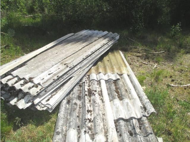 POL-GF: Illegal Asbestplatten im Wald entsorgt