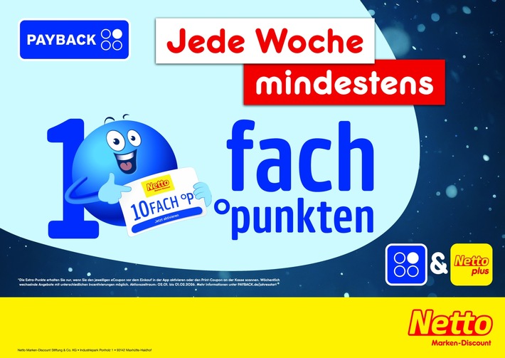 Neue Maßstäbe beim digitalen Sparen: Netto startet mit großer PAYBACK Kampagne ins Jahr 2026