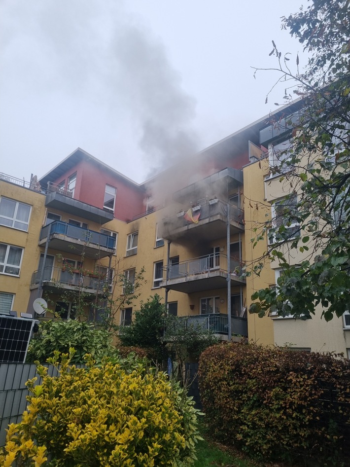 FW-BN: Wohnungsbrand mit einer verletzten Person auf dem Brüser- Berg