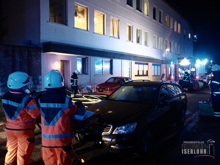 FW-MK: Brand in Asylunterkunft