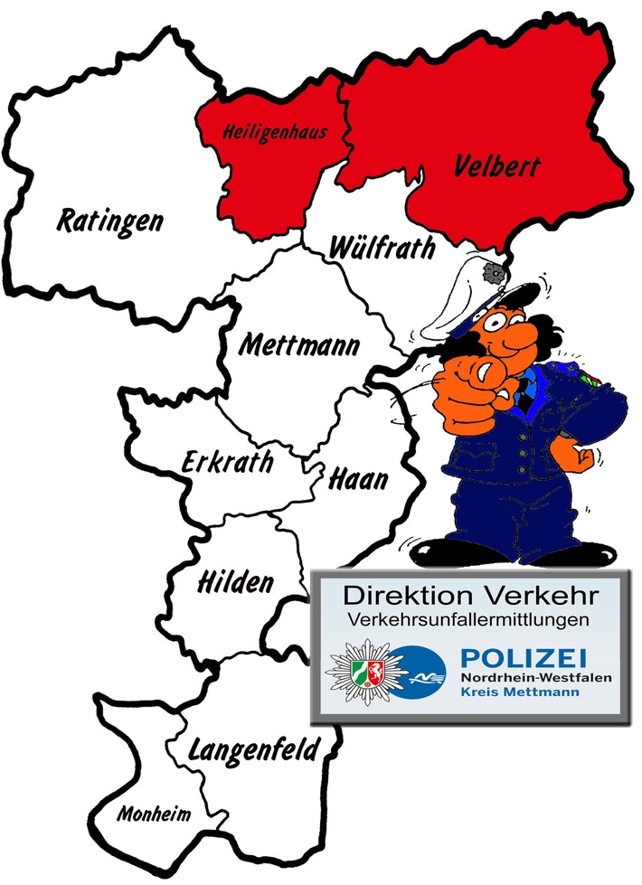 POL-ME: Verkehrsunfallfluchten aus dem Kreisgebiet - Velbert / Heiligenhaus - 2107146