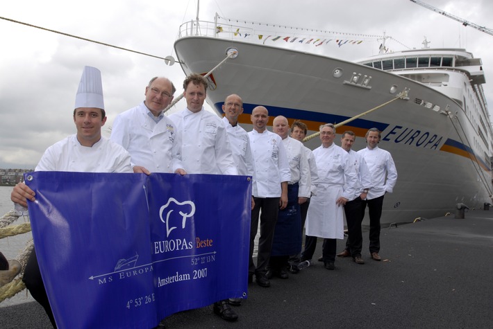 Europäische Gourmet-Meile an Bord der EUROPA in Amsterdam