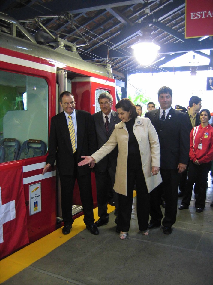 Verschwesterung zwischen der Corcovado Bahn in Rio de Janeiro, Brasilien und der Jungfraubahn in der Schweiz