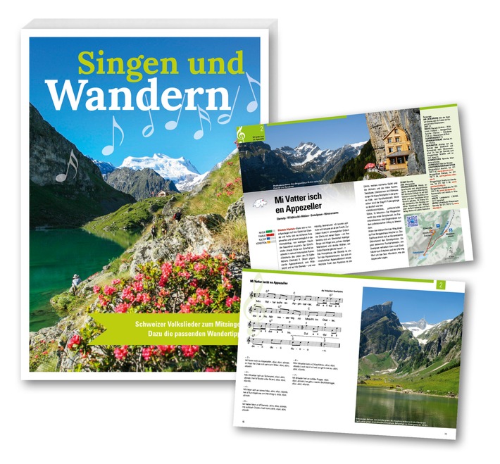 Neuerscheinung im September: Singen und Wandern - das Liederbuch mit dazu passenden Wanderungen