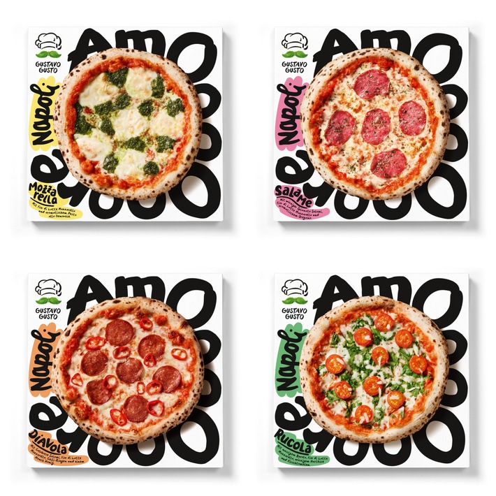 So schmeckt Amore: / Gustavo Gusto präsentiert neue Premium Pizza / "Amore Napoli"