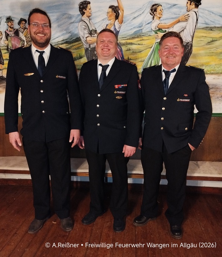 LRA-Ravensburg: Hauptversammlung der Feuerwehrabteilung Wangen-Leupolz Thomas Fischer bleibt Abteilungskommandant, Andreas Wagner ist sein neuer Stellvertreter